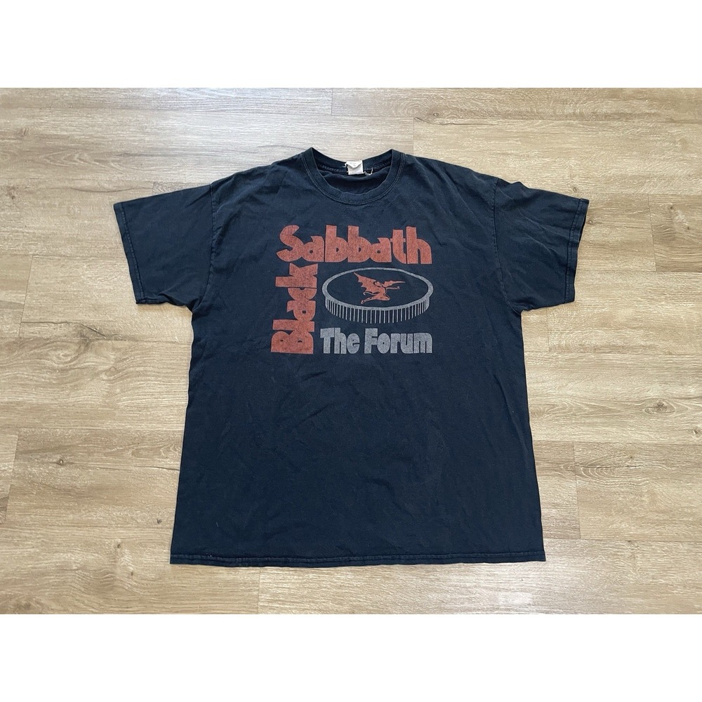 Ozzy Osbourne Black Sabbath L.A. Forum 2016 Mens Sz XL Official Faded Black